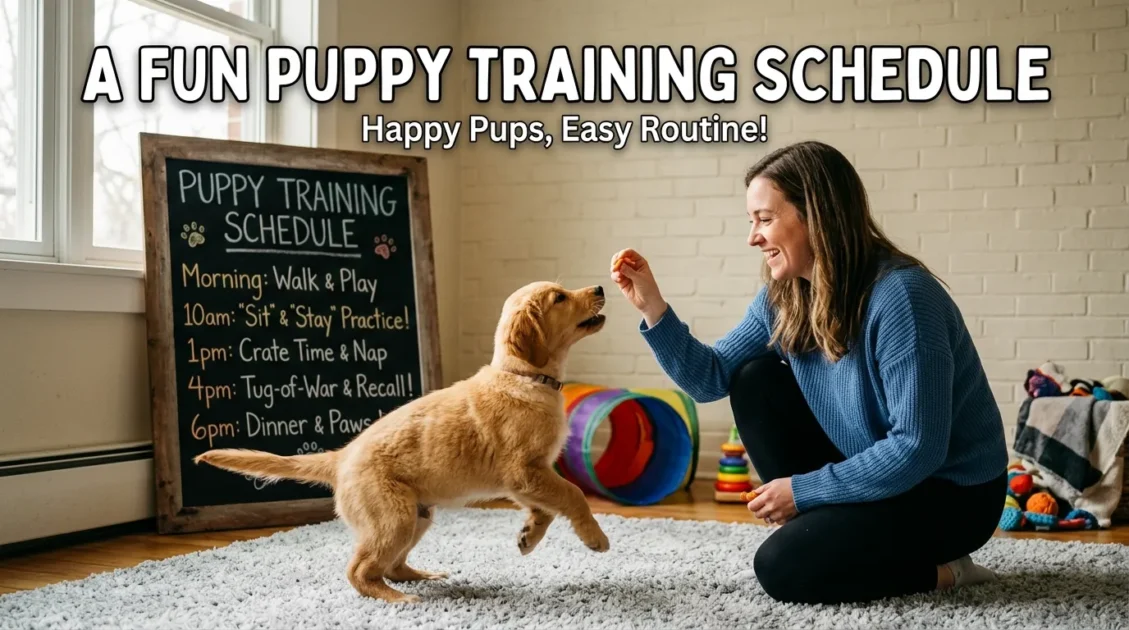 A Fun Puppy Training Schedule