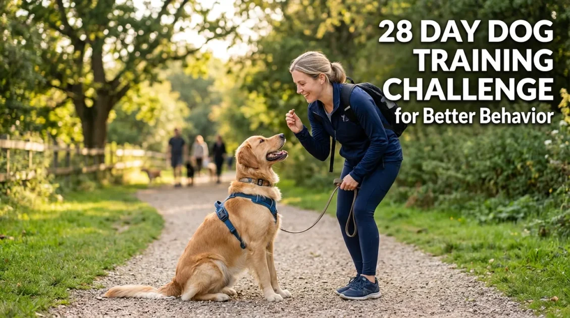 28 Day Dog Training Challenge for Better Behavior