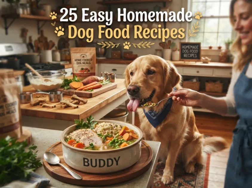 25 Easy Homemade Dog Food Recipes Your Pup Will Love