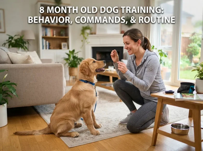 8 Month Old Dog Training Behavior Commands and Routine