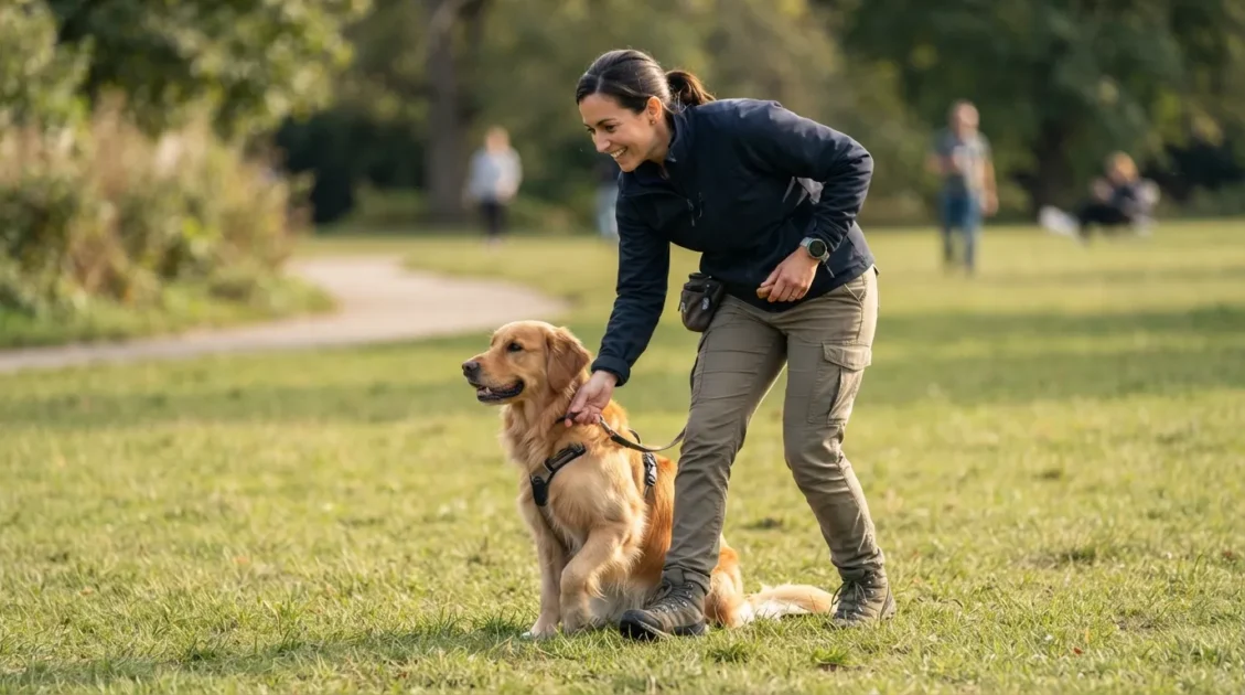 Dog Training Heel Command