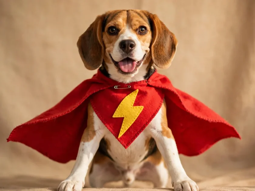 Superhero Pup: A DIY Cape from an Old T-Shirt