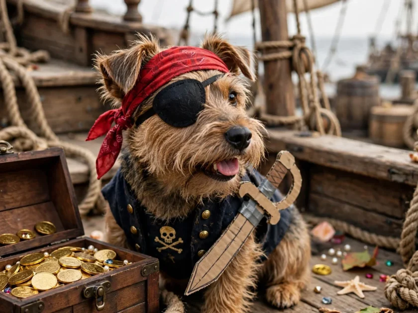 Pirate Pup: Bandana and Toy Sword