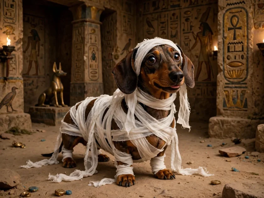 Mummy Dog: The Gauze Wrap Look