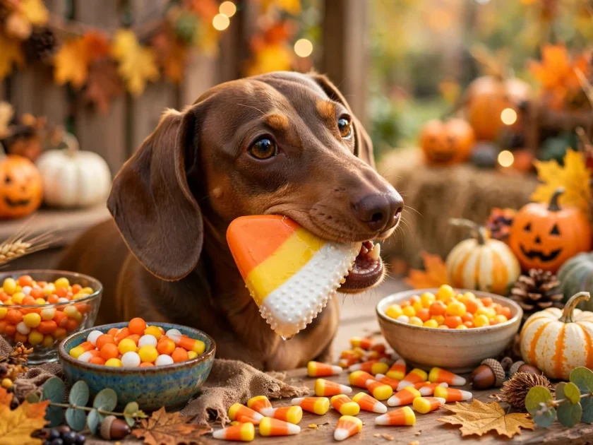 Candy Corn Chew Toy