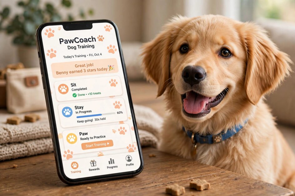 Dog training icon and UI design inspiration