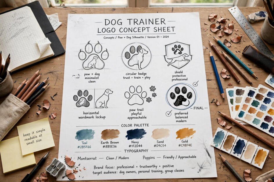 Dog Training Logo Ideas for a Strong Brand