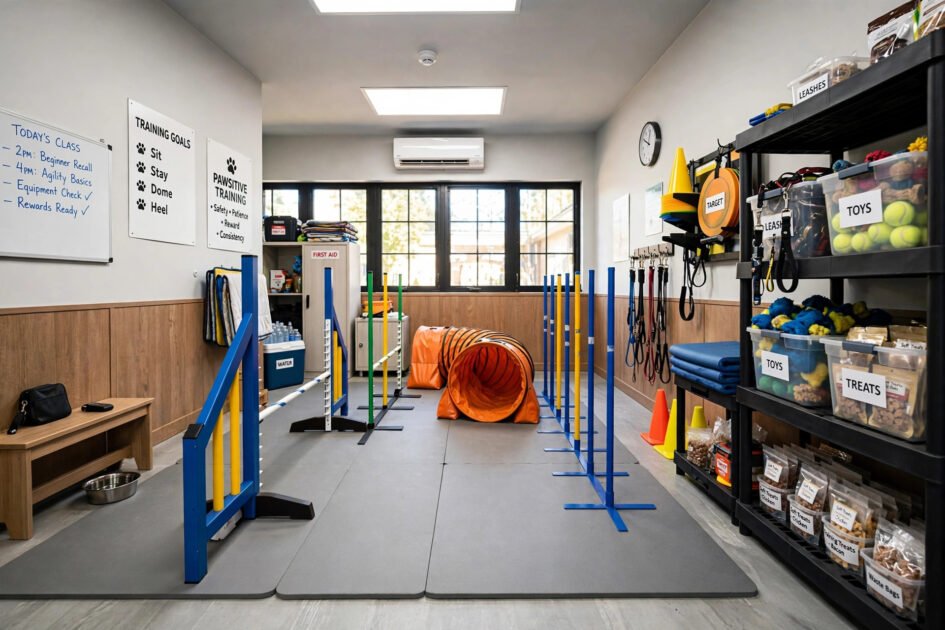 Dog Training Room Set-Up: Simple & Functional Designs