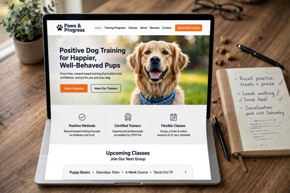 Dog Training Website Design Ideas That Convert