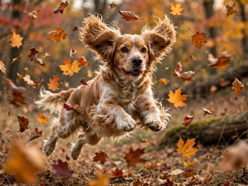8. Autumn Leaves Action Shot