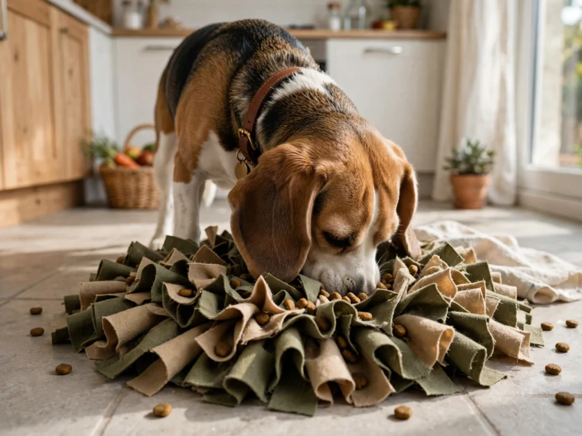 Snuffle mat feeding
