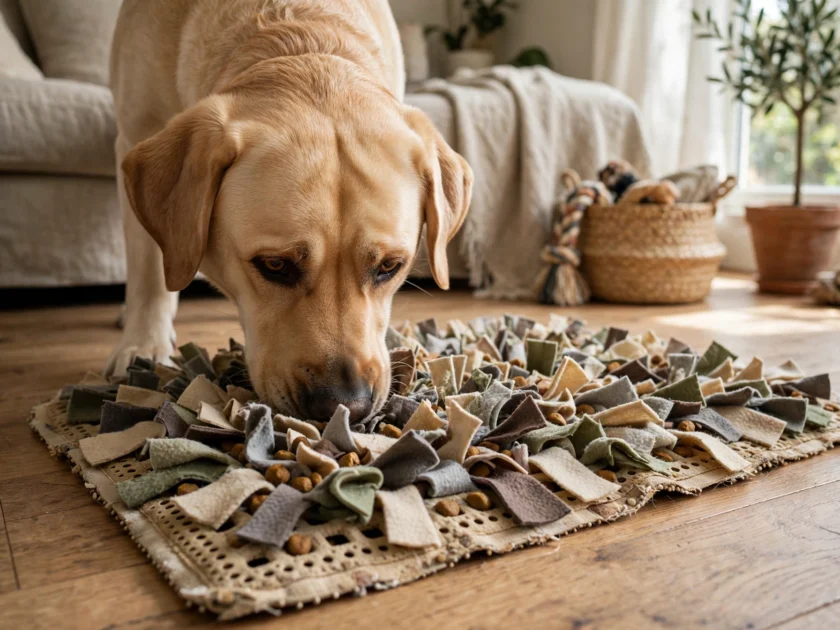 10. Snuffle Mat from a Rug
