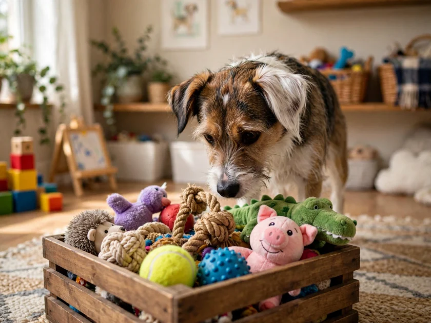 Rotating toy box
