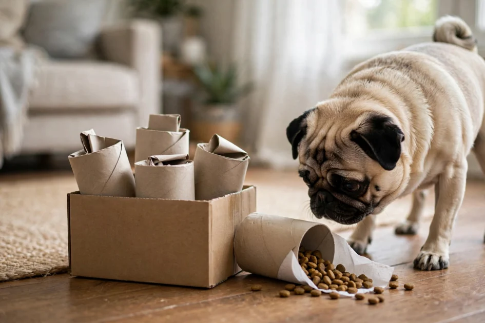 12. Toilet Roll Treat Dispenser