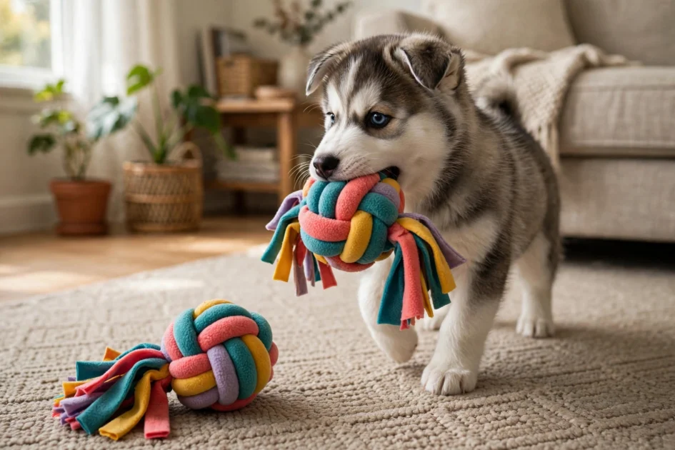 8. Knotted Fleece Toy