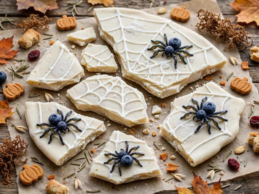 Spiderweb Yogurt Bark