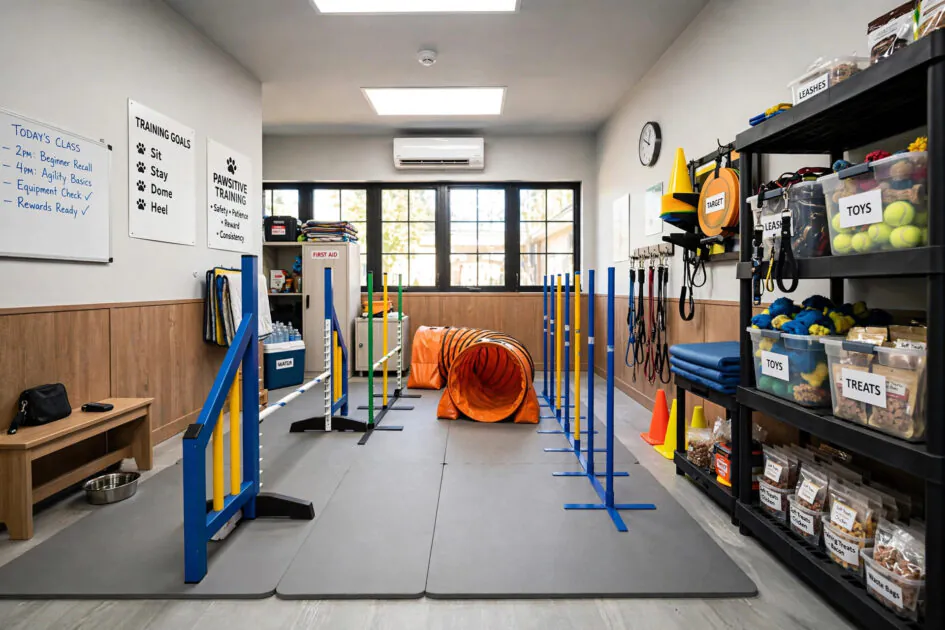Dog Training Room Set-Up: Simple & Functional Designs