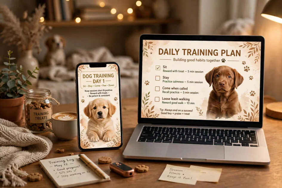 Dog training wallpaper for phone and desktop — cute dog wallpaper ideas
